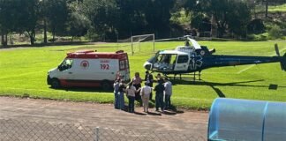Caminhão passa por cima de motociclista em acidente no centro de Ubiratã