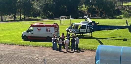 Caminhão passa por cima de motociclista em acidente no centro de Ubiratã