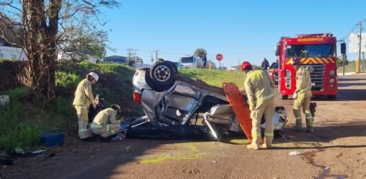 Capotamento na BR-369 em Cascavel resulta na morte de mulher