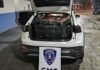 Carro carregado com quase 400 kg de drogas bate em poste durante fuga em Guaíra