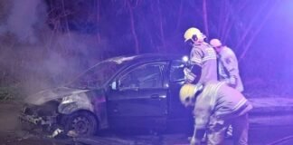 Carro pega fogo horas após sair de oficina em Toledo