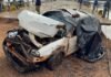 Carro que caiu no Rio Piquiri é retirado e morte de jovem é confirmada em Terra Roxa