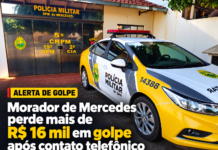 Morador de Mercedes perde mais de R$ 16 mil em golpe após contato telefônico
