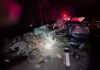 Colisão frontal entre carro e caminhonete deixa um morto e um ferido grave na BR-277 em Laranjeiras do Sul (PR)