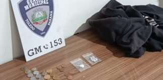 Homem é preso com pedras de crack e cocaína após fugir da GM de bicicleta em Toledo