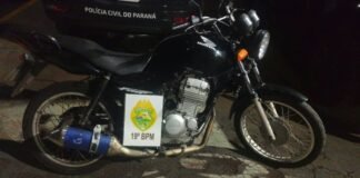 Motor de moto furtada em 2017 é encontrado em Honda CG 125 em Toledo