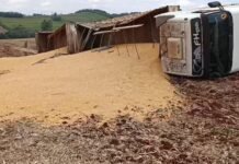 Motorista fica ferido em acidente com carreta entre Novo Sarandi e Vila Ipiranga