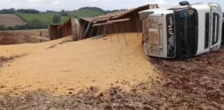 Motorista fica ferido em acidente com carreta entre Novo Sarandi e Vila Ipiranga