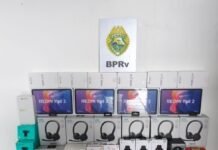 PASSAGEIRA É FLAGRADA COM MALA CARREGADA DE ELETRÔNICOS DO PARAGUAI NA PR-585, EM TOLEDO