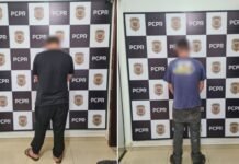 Polícia Civil da região prende dois suspeitos de levarem duas caminhonetes para o Paraguai