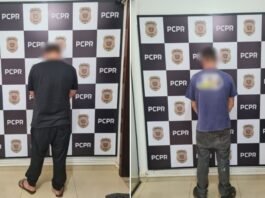 Polícia Civil da região prende dois suspeitos de levarem duas caminhonetes para o Paraguai