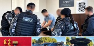 Polícias Civil e Militar prendem três pessoas e apreendem mais de 1 kg de cocaína, crack, maconha, arma e munições em Santa Tereza do Oeste na Operação Extirpatio II