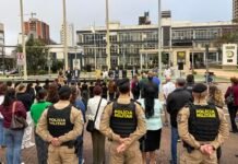Semana da Pátria em Toledo é aberta com ato em frente ao Paço Municipal