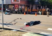Polícia Científica constata que ônibus esmagou crânio de mulher em acidente no Centro de Cascavel