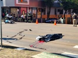 Polícia Científica constata que ônibus esmagou crânio de mulher em acidente no Centro de Cascavel