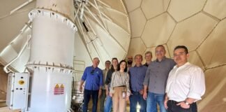 Executivo de Toledo faz visita técnica à estação meteorológica do Simepar