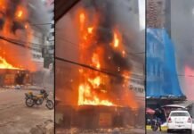Incêndio de grandes proporções atinge região central de Ciudad del Este
