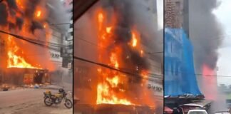 Incêndio de grandes proporções atinge região central de Ciudad del Este