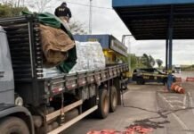 Caminhão com mais de 800 kg de maconha é apreendido na região