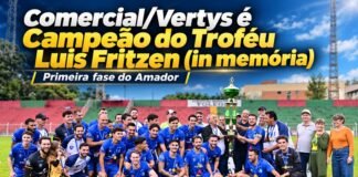 Comercial/Vertys vence o Maracanã e levanta a Taça de campeão da 1ª Fase do Municipal de Amadores