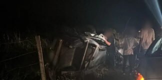 Jovem em carro de Umuarama morre em colisão frontal na PR-482, em Nova Olímpia