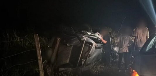 Jovem em carro de Umuarama morre em colisão frontal na PR-482, em Nova Olímpia