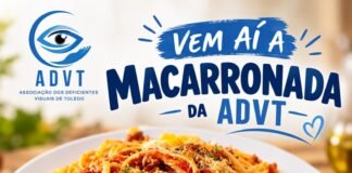 ADVT promove macarronada beneficente em Toledo no dia 29 de novembro