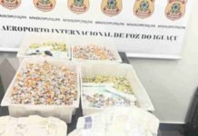 PF prende dois passageiros com cerca de 1,9 mil ampolas de medicamentos no Aeroporto de Foz do Iguaçu