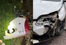 Polícia Civil apreende carro envolvido em acidente que matou motociclista na BR-369, em Corbélia