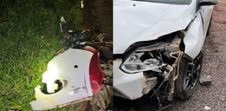 Polícia Civil apreende carro envolvido em acidente que matou motociclista na BR-369, em Corbélia