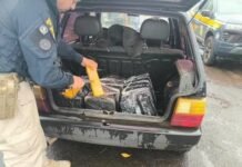 Polícia apreende 90 kg de maconha em carro em rodovia na região