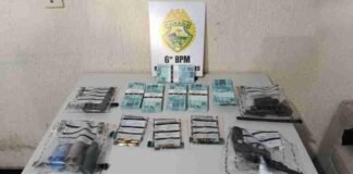 Polícia apreende revólver e R$ 60 mil em notas cenográficas durante operação em Santa Lúcia