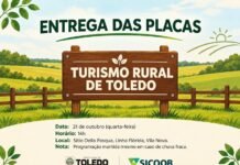 Toledo entrega placas do Turismo Rural e sanciona novas leis para o setor