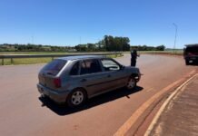 VW Gol furtado é localizado abandonado pela Guarda Municipal em Toledo