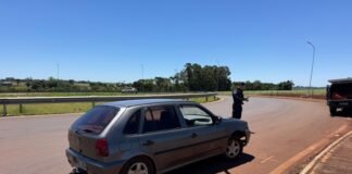 VW Gol furtado é localizado abandonado pela Guarda Municipal em Toledo