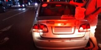 Corsa com mais de R$ 7 mil em débitos é recolhido pela Guarda Municipal no Centro de Toledo