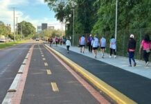 Caminhada celebra dia Internacional da Pessoa Idosa no parque Diva Paim Barth